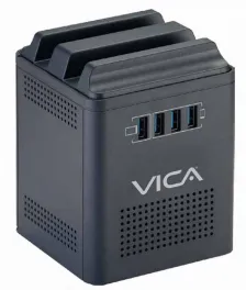 Regulador De Voltaje Vica Connect 800 800 Va / 400 W 4 Tomas Y Centro De Carga